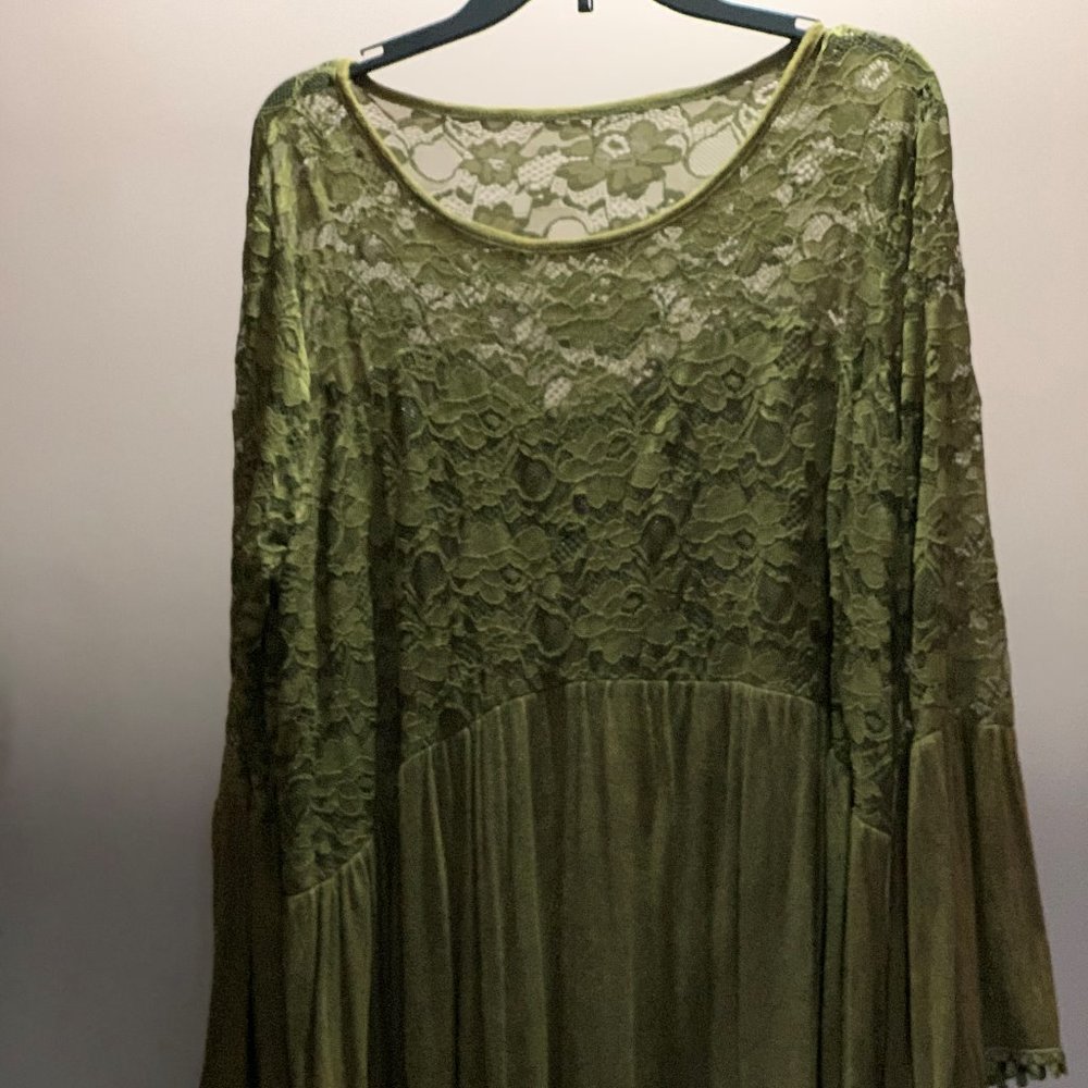 Deep green Ladies blouse